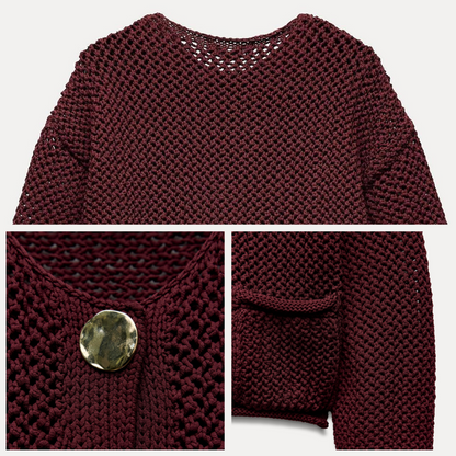 🌸Spring Specials🌸 Women's Fashion Cut-Out Knitted Cardigan