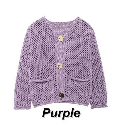 🌸Spring Specials🌸 Women's Fashion Cut-Out Knitted Cardigan