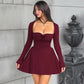 🎅What should I wear tomorrow?🎄Slim-Fit Long Sleeve Bustier Dress