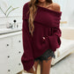 🎅What should I wear tomorrow?🎄Fashion Loose Solid Color Pullover Sweater