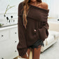 🎅What should I wear tomorrow?🎄Fashion Loose Solid Color Pullover Sweater