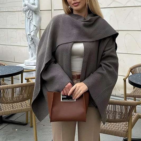 💕What should I wear tomorrow?💕Women's Cozy Solid Elegant Cape Coat