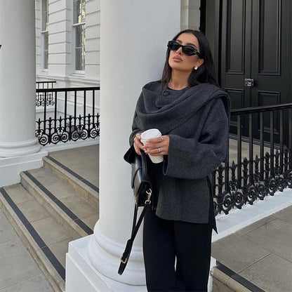💕What should I wear tomorrow?💕Women's Cozy Solid Elegant Cape Coat