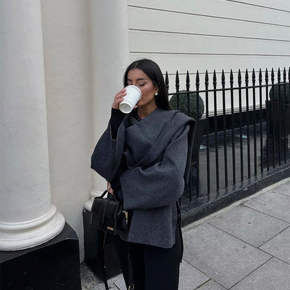 💕What should I wear tomorrow?💕Women's Cozy Solid Elegant Cape Coat