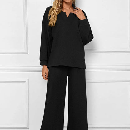 💖What should I wear tomorrow?💖Women’s 2-Piece V-Neck Lounge Set with Pockets