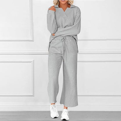 💖What should I wear tomorrow?💖Women’s 2-Piece V-Neck Lounge Set with Pockets