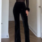 🔥What should I wear tomorrow?💃Women’s Belted Flare Jumpsuit with Long Sleeves