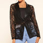 🔥What should I wear tomorrow?🔥Women's Elegant Lace Lapel One-Button Blazer