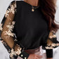 🔥What should I wear tomorrow?🔥 Women’s Flower Mesh Long-Sleeve Round Neck Tops