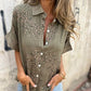 🌸What should I wear tomorrow?🔥Women’s Casual Button Down Print Shirt