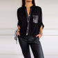 🔥What should I wear tomorrow?🔥2025 Casual patchwork top with sequins