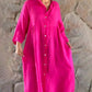 What should I wear tomorrow？Cotton And Linen Loose Shirt Dress