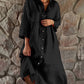 What should I wear tomorrow？Cotton And Linen Loose Shirt Dress