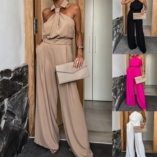 💕What should I wear tomorrow?💕Women’s Fashionable Sleeveless Wide-leg Jumpsuit