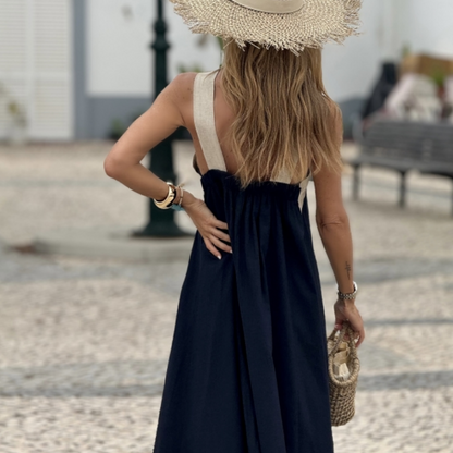 What should I wear tomorrow? 💕Women's Halter Neck Sleeveless Maxi Dress