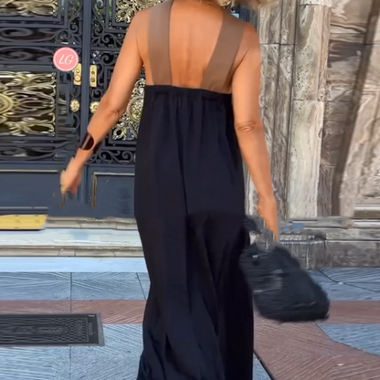 What should I wear tomorrow? 💕Women's Halter Neck Sleeveless Maxi Dress