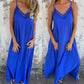 What should I wear tomorrow? 💕Women's Elegant Lace Trim V-Neck Spaghetti Strap Maxi Dress