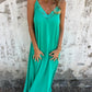 What should I wear tomorrow? 💕Women's Elegant Lace Trim V-Neck Spaghetti Strap Maxi Dress
