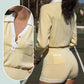 💕What should I wear tomorrow?💕Fashion Long Sleeve Knit V-Neck Short Jumpsuit