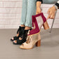 🎁What should I wear tomorrow?✨Women’s Bow Open-Toe Chunky Heel Sandals