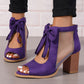 🎁What should I wear tomorrow?✨Women’s Bow Open-Toe Chunky Heel Sandals