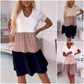 What should I wear tomorrow?💕 Women’s Elegant Color Block V-Neck Long Dress