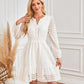 💕What should I wear tomorrow?💕Women's V-Neck Long Sleeve Hollow Out Dress