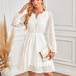 💕What should I wear tomorrow?💕Women's V-Neck Long Sleeve Hollow Out Dress