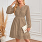 💕What should I wear tomorrow?💕Women's V-Neck Long Sleeve Hollow Out Dress