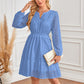 💕What should I wear tomorrow?💕Women's V-Neck Long Sleeve Hollow Out Dress