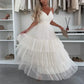 👗What should I wear tomorrow?✨New Style Women’s Elegant Spaghetti Strap Tiered Tulle Maxi Dress🌷