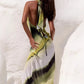 🌸What should I wear tomorrow?🌸💃Women's Sexy Printed Backless Halter Maxi Dress