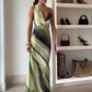🌸What should I wear tomorrow?🌸💃Women's Sexy Printed Backless Halter Maxi Dress
