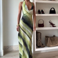 🌸What should I wear tomorrow?🌸💃Women's Sexy Printed Backless Halter Maxi Dress