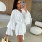 Women's Solid Color Loose Mini Dress
