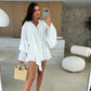 Women's Solid Color Loose Mini Dress