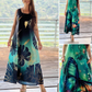 Women’s Loose Printed Sleeveless Maxi Dress