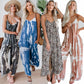🔥Women's Fashion Spaghetti Strap Printed Jumpsuit