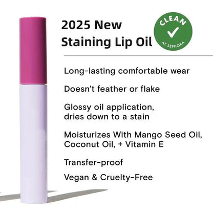 🎁LAST DAY SALE 50% OFF🔥-✨Lips Staining Lip Oil (Non-Sticky | Non-Smudge | 24H Long-Lasting👄)