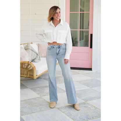 Women's Vintage High Waist Straight Leg Jeans