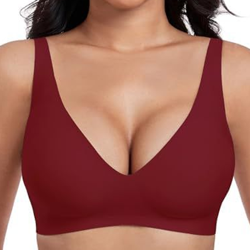 ✨ BUY 1 GET 1 FREE✨Seamless push-up bra with deep V-neck and no underwire
