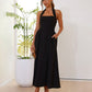 🎉Hot Sale💃Women's Square Neck Slimming Waist Hanging Neck Backless Dresses