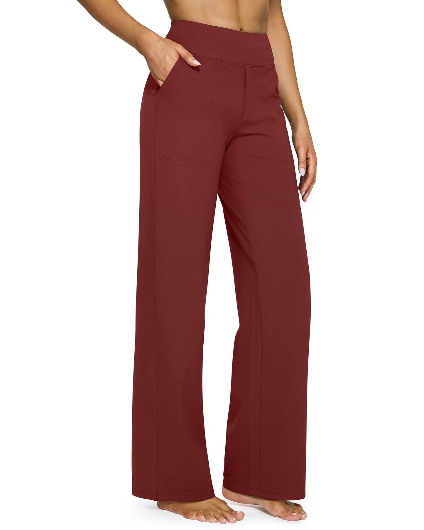 💖LAST DAY PROMOTION - 50%OFF 💖 Women's High Waist Stretch Casual Yoga Wide Leg Pants