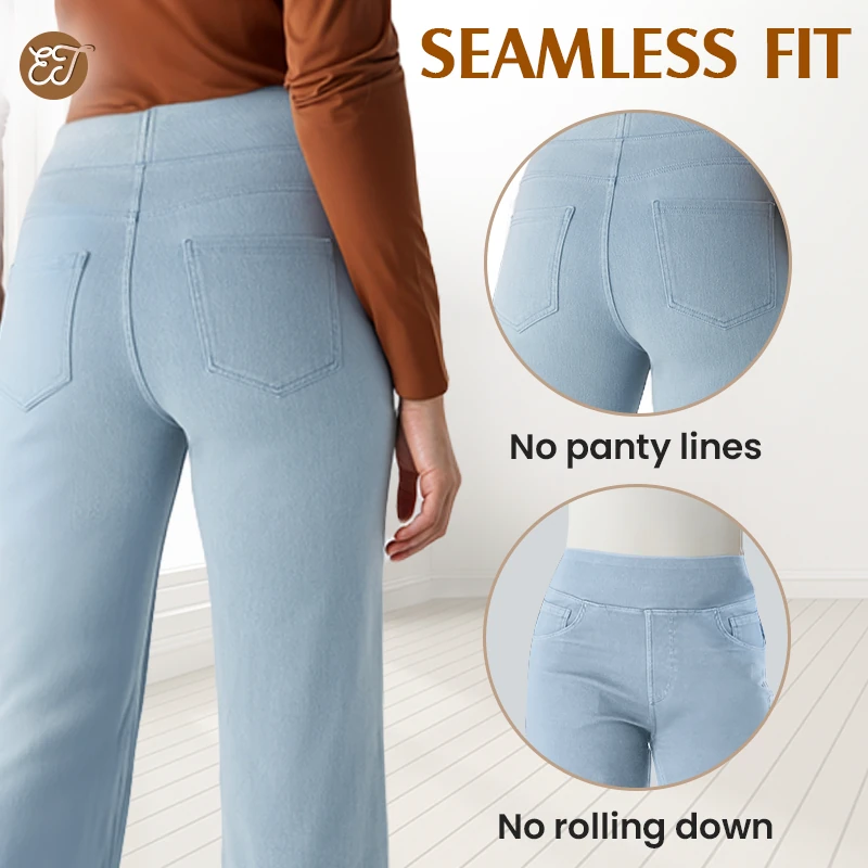 💖LAST DAY PROMOTION - 50%OFF 💖 Women's High Waist Stretch Casual Yoga Wide Leg Pants