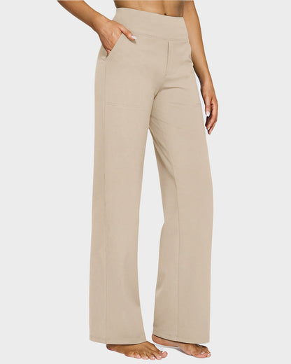 💖LAST DAY PROMOTION - 50%OFF 💖 Women's High Waist Stretch Casual Yoga Wide Leg Pants