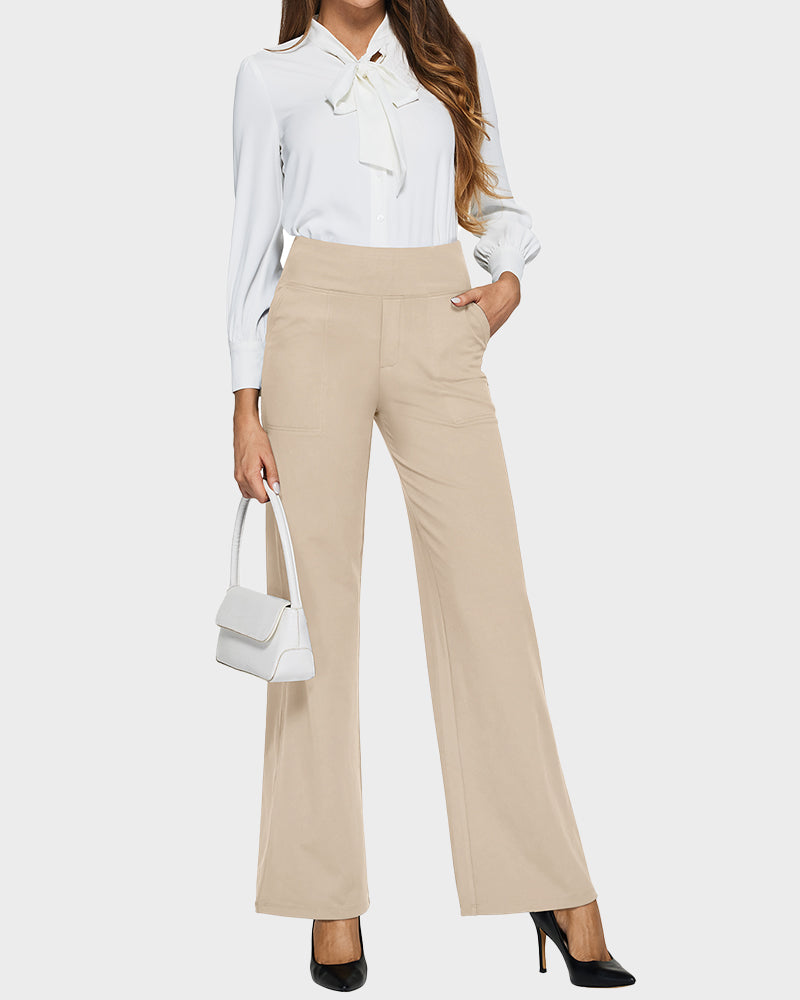 💖LAST DAY PROMOTION - 50%OFF 💖 Women's High Waist Stretch Casual Yoga Wide Leg Pants