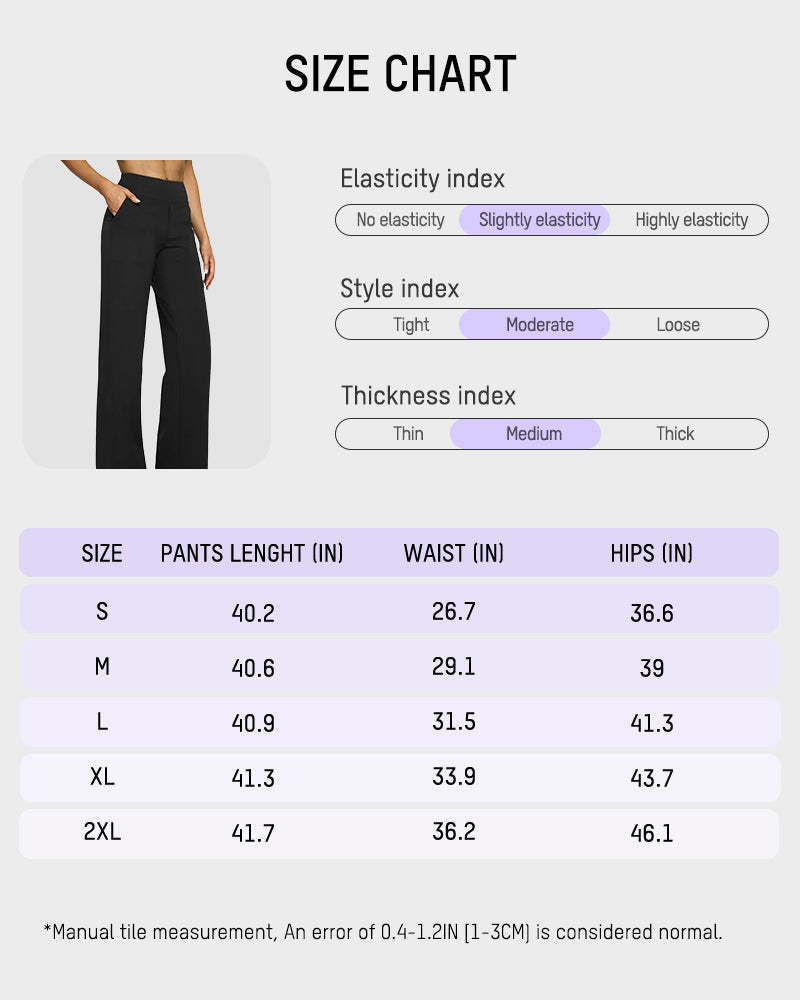 💖LAST DAY PROMOTION - 50%OFF 💖 Women's High Waist Stretch Casual Yoga Wide Leg Pants