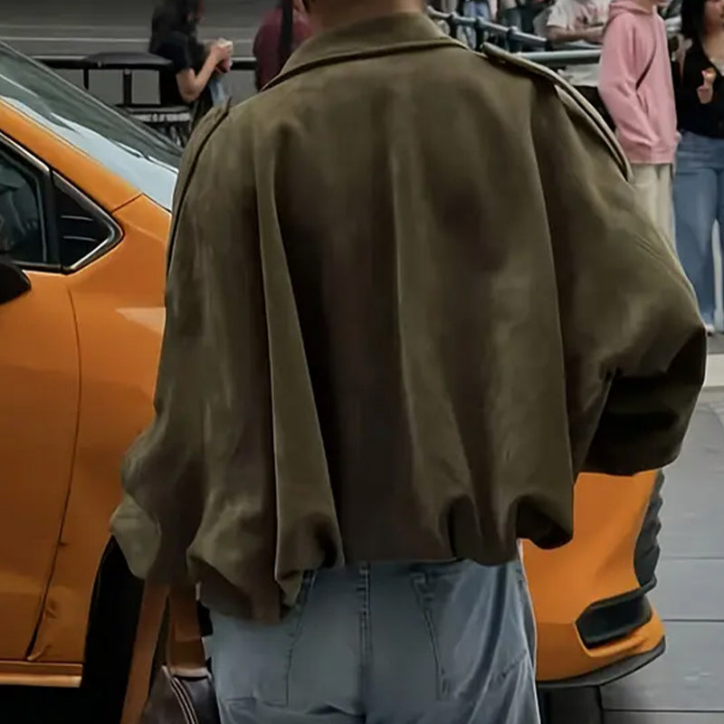 💗LAST DAY - PROMOTION💗Women’s Fashionable Suede-Effect Pilot Jacket