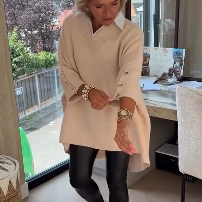 🍂 Autumn Limited-Time🔥 Women's Long-Sleeve Top with Shirt Collar