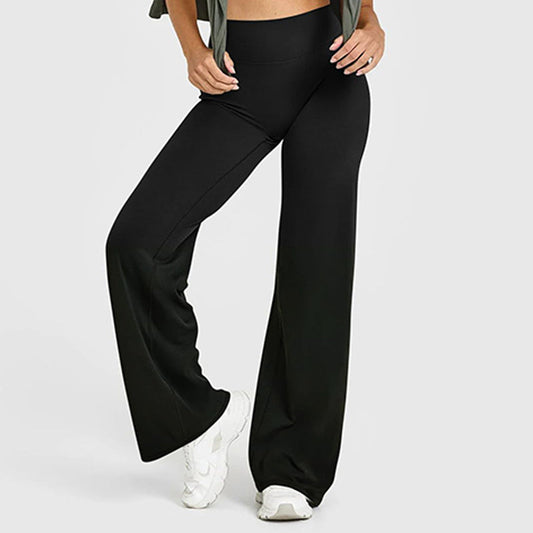 High-waisted, straight-leg, seamless women's yoga leggings, as soft and comfortable as butter.